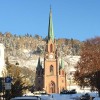 Kyrkan mtit i centrala Drammen